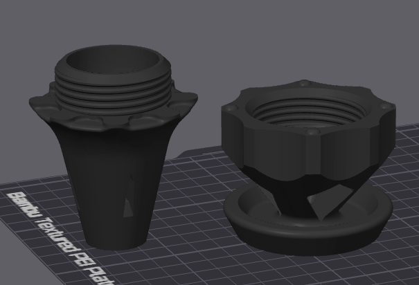 PRINT FILE ONLY - STL - Fly Trap - Top Screw together