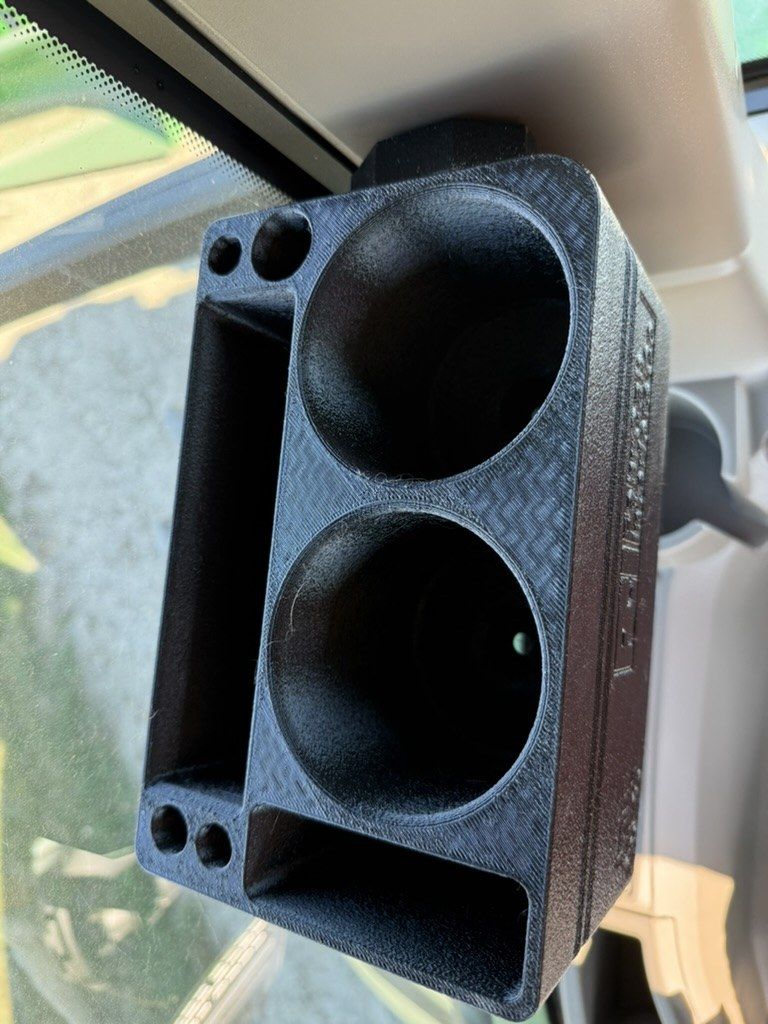 Organized service truck compartment with magnetic holders