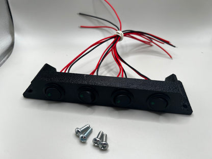 SoundGard 30/40/50 Series Switch Bracket and Switches, 3D-printed by Farm Sip Supreme, side view