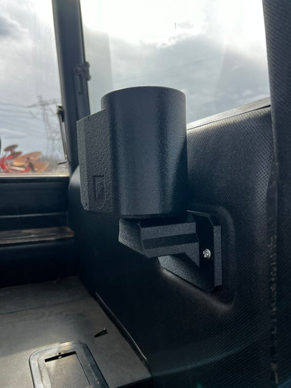 John Deere 4WD Ashtray Bracket, 3D-printed by Farm Sip Supreme, side view