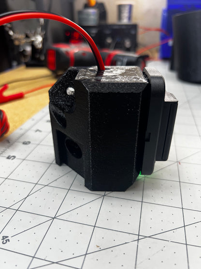SnapSip Universal Vertical Post Mount for tractors, 3D-printed by Farm Sip Supreme, side view