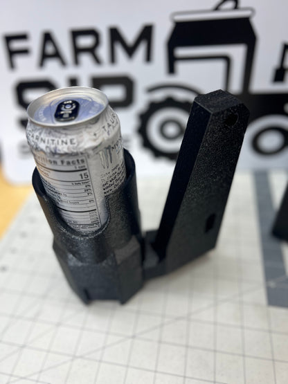 SnapSip Tall Boy Combo, Millennial Farmer Special for John Deere, 3D-printed by Farm Sip Supreme, in the cab