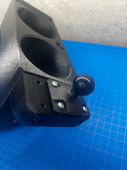 1" Ball Mount and Bracket for 30/40/50 Series Cup Holder, 3D-printed by Farm Sip Supreme, alternate view