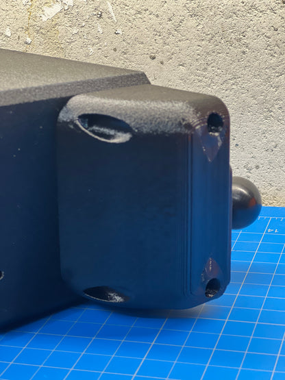 1" Ball Mount and Bracket for 30/40/50 Series Cup Holder, 3D-printed by Farm Sip Supreme, installed