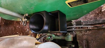 Inner Fender Mounted 5 and 3/8 Drink Holder with Bin for John Deere 5 Series, 3D-printed by Farm Sip Supreme, side view