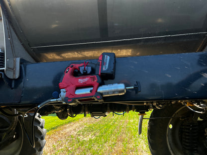 Grease Gun Holster for service trucks, 3D-printed by Farm Sip Supreme, side view