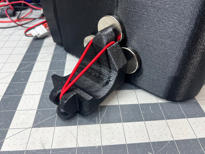 Grease Gun Holster for service trucks, 3D-printed by Farm Sip Supreme, back view