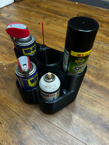 Spray Can Holder for service trucks, 3D-printed by Farm Sip Supreme