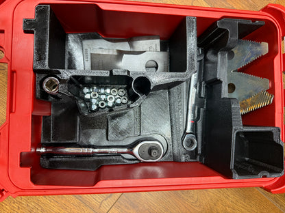 M12 Cutter Packout Insert for service trucks, 3D-printed by Farm Sip Supreme, installed