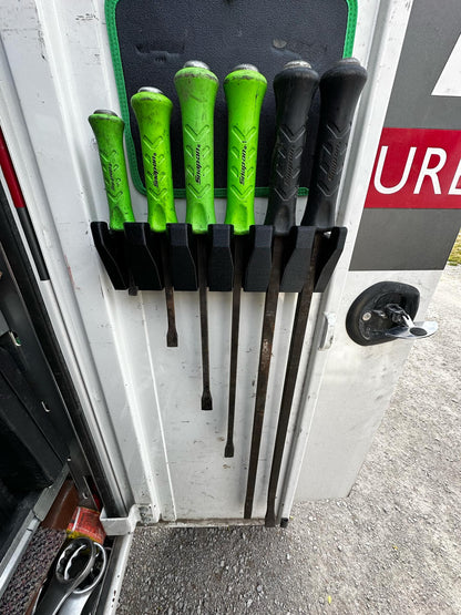 Magnetic Pry Bar Holder for service trucks, 3D-printed by Farm Sip Supreme