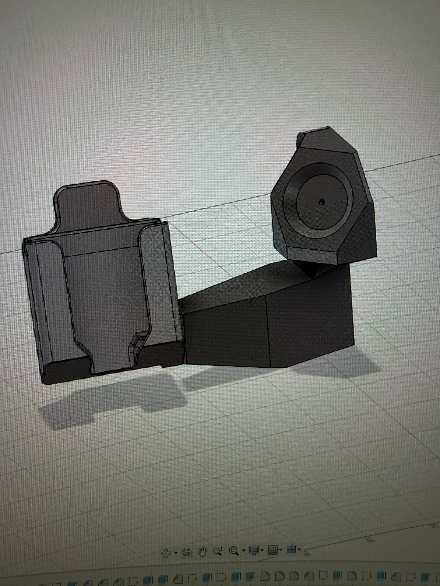 JD post mount phone/mic holder