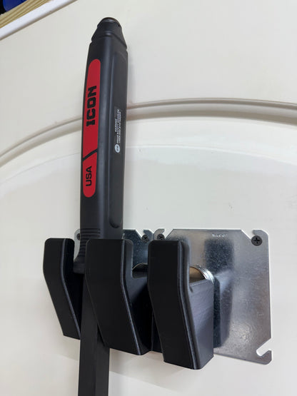 Pair Pry Bar Holder, Giant Pair for service trucks, 3D-printed by Farm Sip Supreme, installed