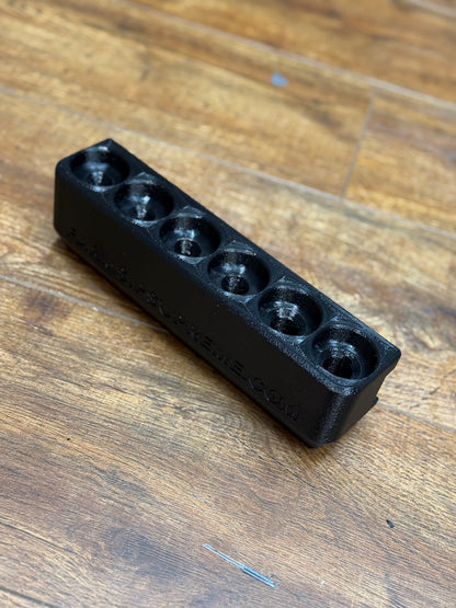 Magnetic 6 Pack Screwdriver Holder for service trucks, 3D-printed by Farm Sip Supreme, installed