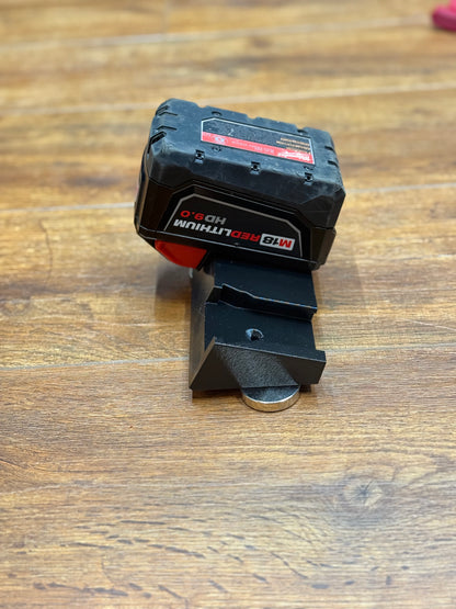 M18 Battery Triple Holder for service trucks, 3D-printed by Farm Sip Supreme, in the cab