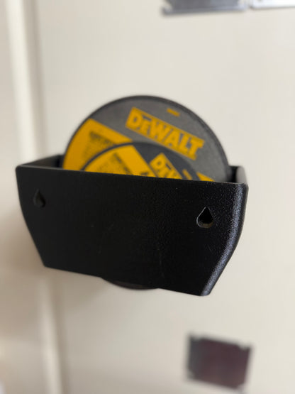 Magnetic Grinder Disk Holder for service trucks, 3D-printed by Farm Sip Supreme, with parts