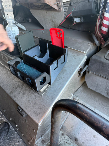 UPS Dvir Organizer, 3D-printed by Farm Sip Supreme, installed