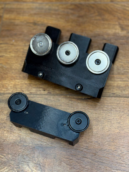 Pair Pry Bar Holder, Giant Pair for service trucks, 3D-printed by Farm Sip Supreme, in the cab