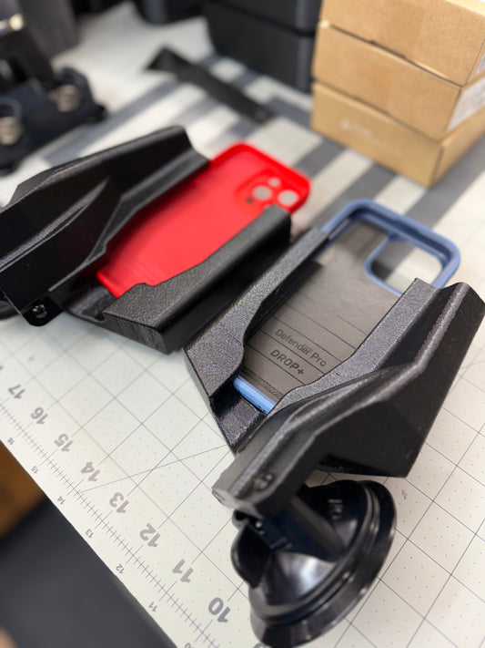 Skid Loader Glass Phone Suction Mount