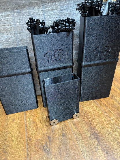 Snap Zip Tie Holders for service trucks, 3D-printed by Farm Sip Supreme, installed