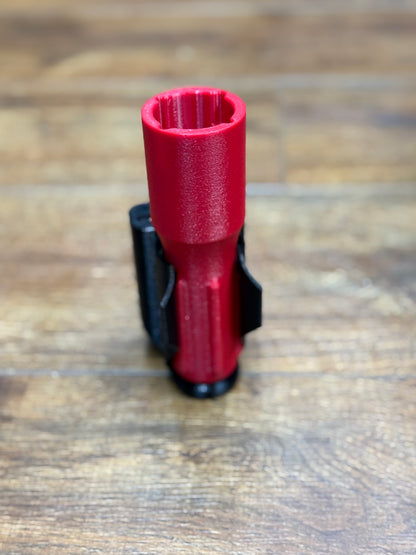 Sprayer Nozzle Tool Holder for service trucks, 3D-printed by Farm Sip Supreme, back view