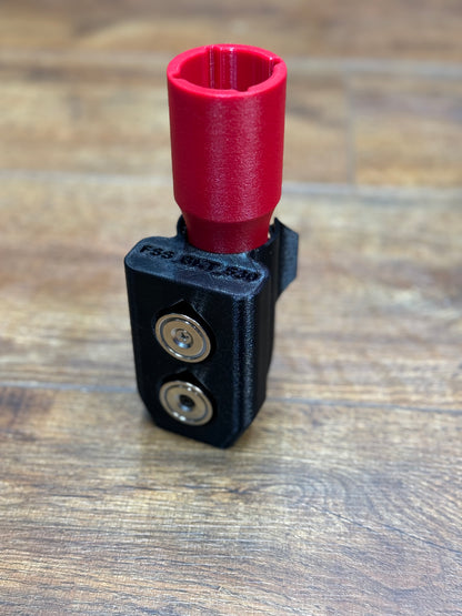 Sprayer Nozzle Tool Holder for service trucks, 3D-printed by Farm Sip Supreme, with parts