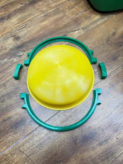 StarFire 3000 Dome Cap for John Deere, 3D-printed by Farm Sip Supreme, installed