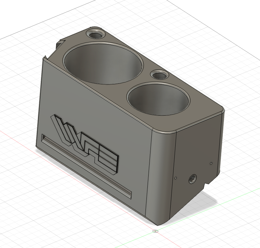 White Tractor Fender Dual drink