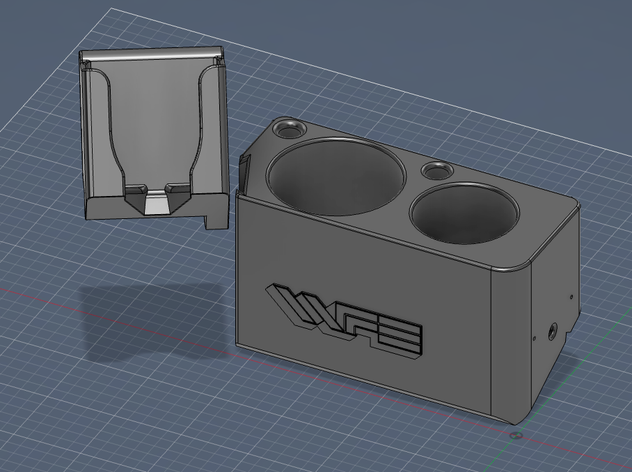 White Tractor Fender Dual drink