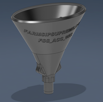 Magnetic Funnel for Spray Bottles for service trucks, 3D-printed by Farm Sip Supreme