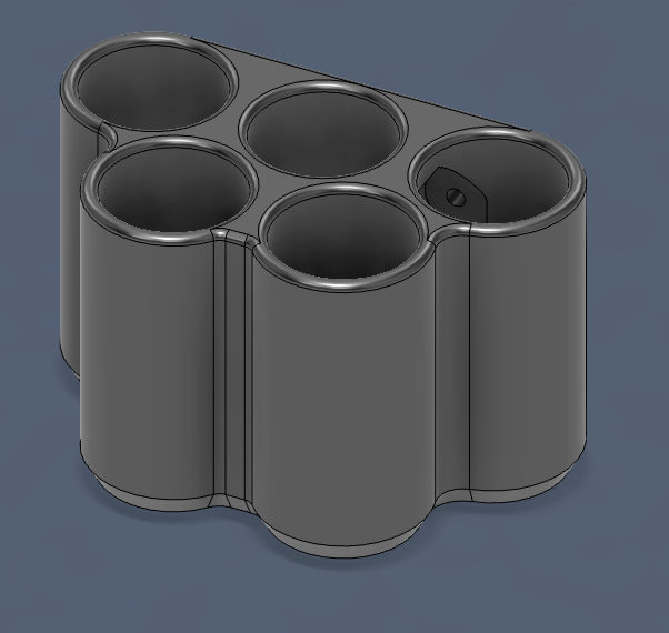 PRINT FILE ONLY - STL - 5 pack grease tube holder