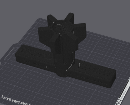 Spray Head Turner T-Hanle Thingy for sprayers, 3D-printed by Farm Sip Supreme, side view