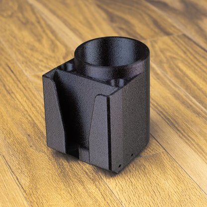 Flatster Cup Holder for service trucks, 3D-printed by Farm Sip Supreme, installed