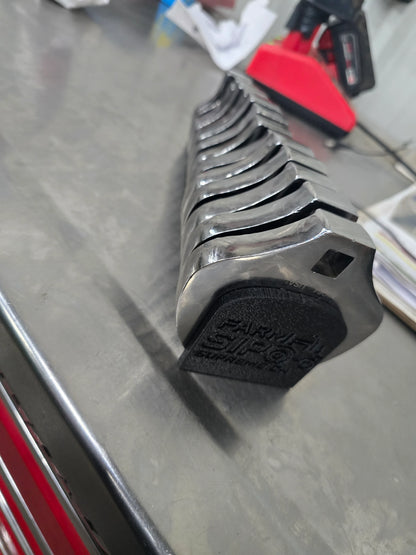 Crowfoot Wrench Organizer for service trucks, 3D-printed by Farm Sip Supreme, side view